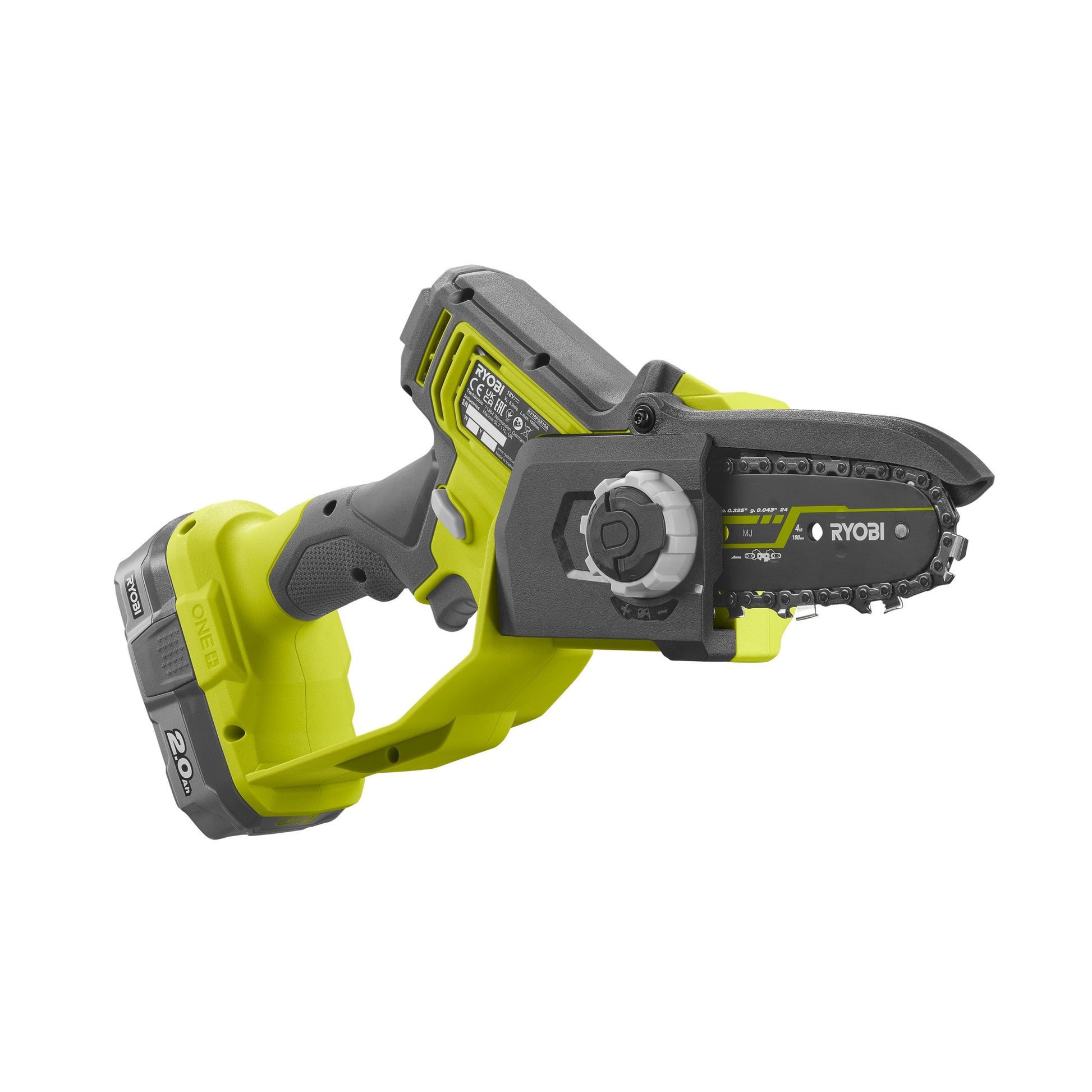 Fierastrau de toaletare 18V ONE+ brushless, lama 10 cm, cu acumulator 2.0Ah - RY18PSX10A-120