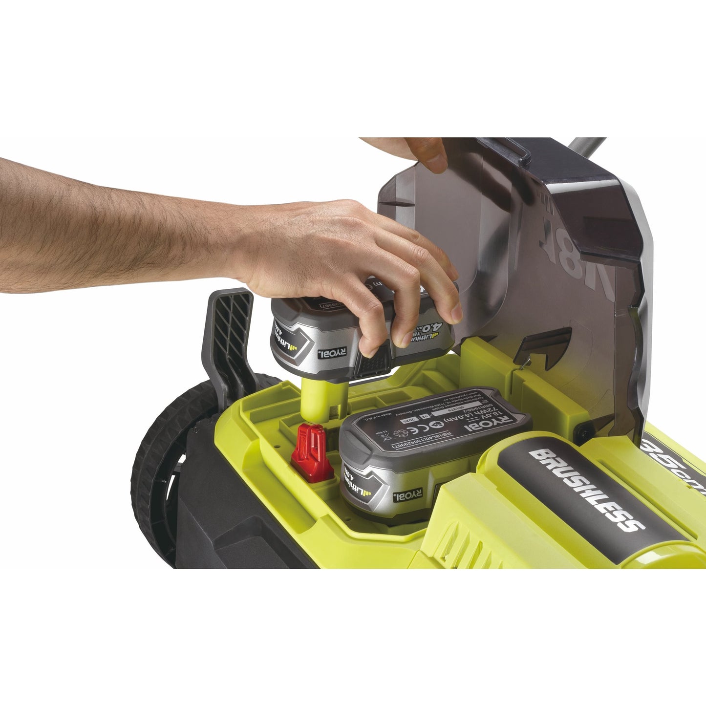 Scarificator & aerator 18V ONE+, motor fara perii, latime 35cm, cu 2 acumulatori de 4.0Ah - RY18SFX35A-240