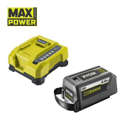 Kit de baterii de inalta energie MAX POWER si incarcator rapid, cu acumulator 6.0Ah - RY36BK60B-160