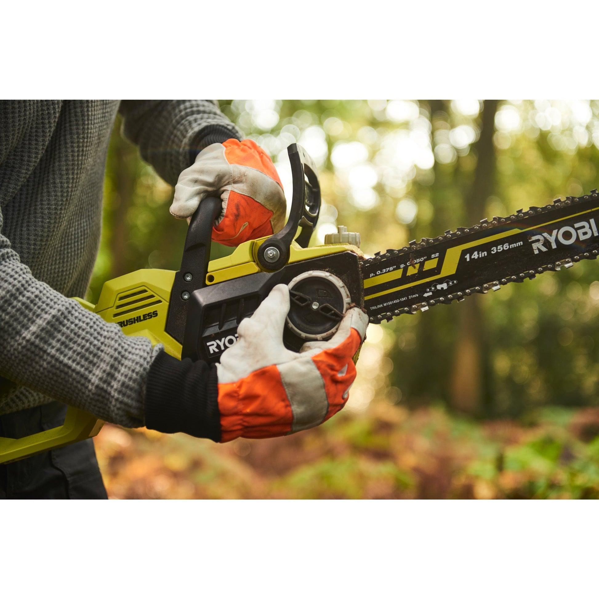 Fierastrau cu lant 36V MAX POWER, motor fara perii, lama 35cm (fara acumulator) - RY36CSX35A-0