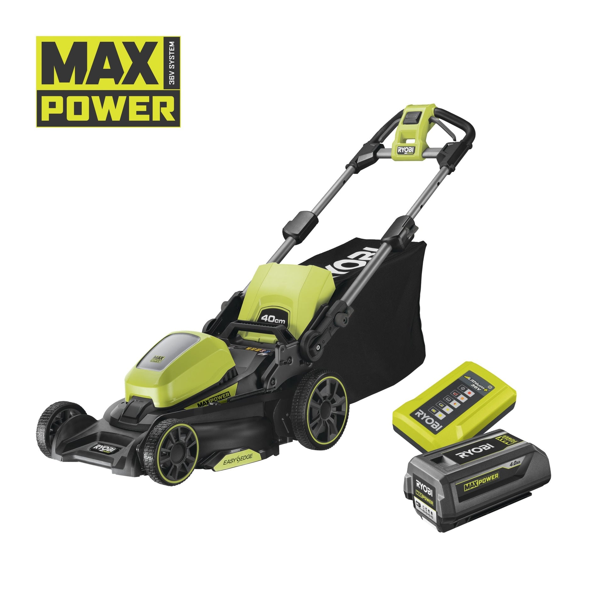 Masina de tuns iarba fara cablu MAX POWER de 40 cm, cu acumulator 4.0Ah - RY36LM40A-140