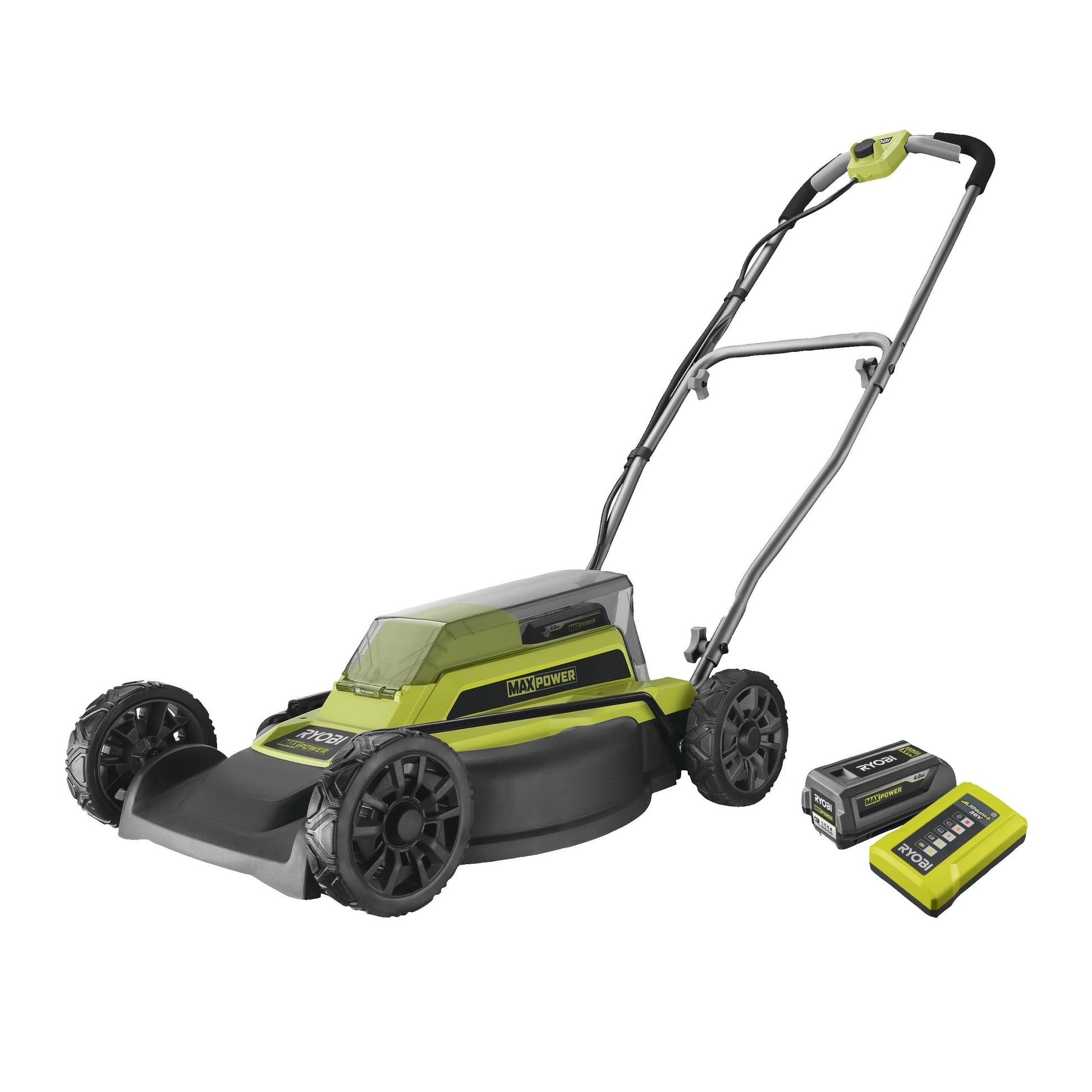 Masina de tuns iarba MAX POWER 46 cm, fara cablu, 2 in 1, cu functie de mulcire (fara acumulator) - RY36LMM46A-140