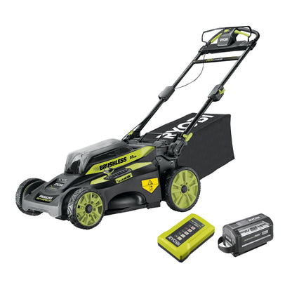Masina de tuns gazon 36V MAX POWER, motor fara perii, punte 51cm, cu acumulator 6.0Ah - RY36LMX51A-160