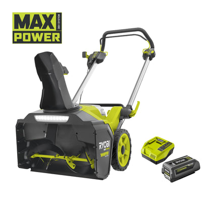 Freza de zapada 36V MAX POWER WHISPER, motor fara perii, latime 53 cm, cu acumulator 5.0Ah - RY36STX53A-150