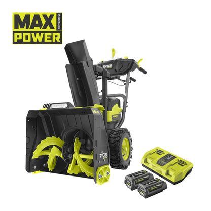 Freza de zapada 36V MAX POWER, latime 56 cm, cu 2 acumulatori de 5.0Ah - RY36STX56A-250
