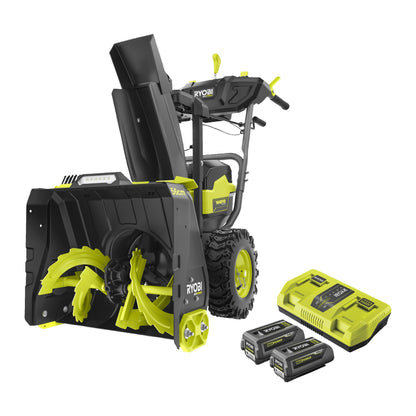 Freza de zapada 36V MAX POWER, latime 56 cm, cu 2 acumulatori de 5.0Ah - RY36STX56A-250