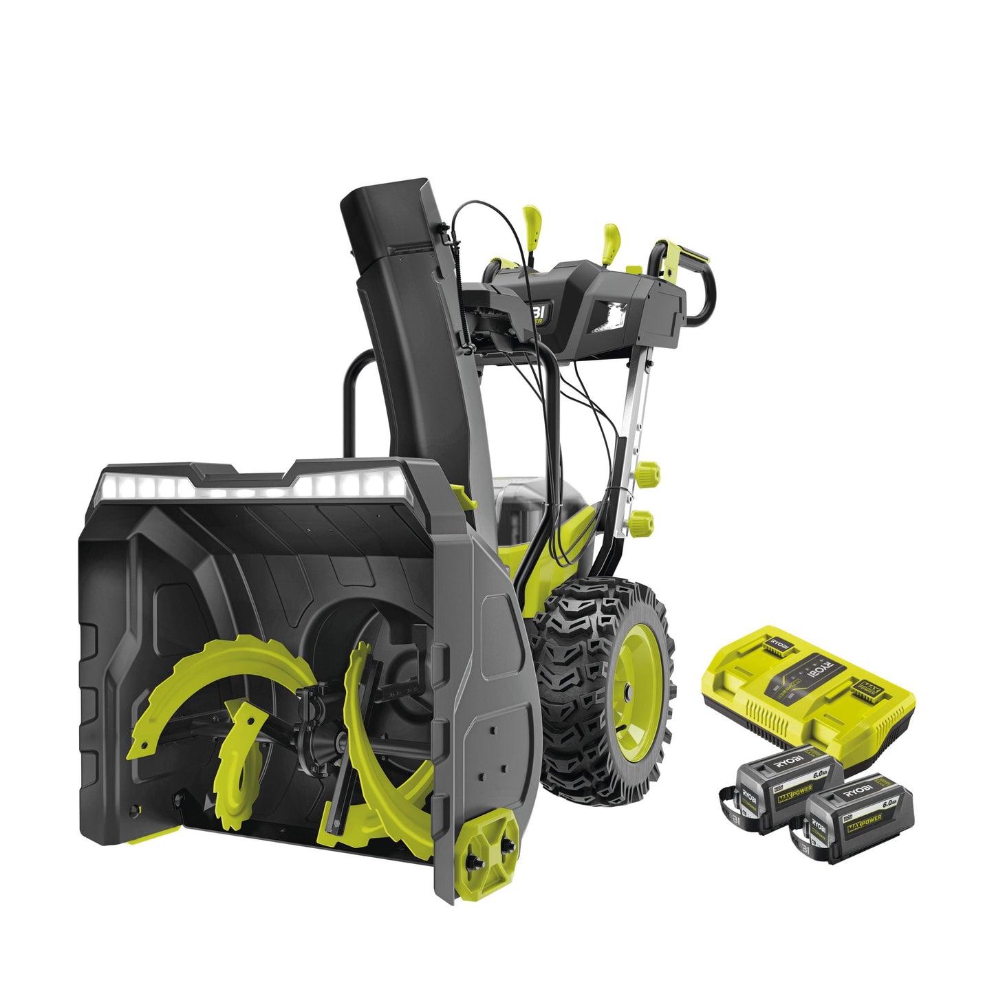 Freza de zapada 36V MAX POWER, motor fara perii, latime 61 cm, cu 2 acumulatori de 6.0Ah - RY36STX61A-260F