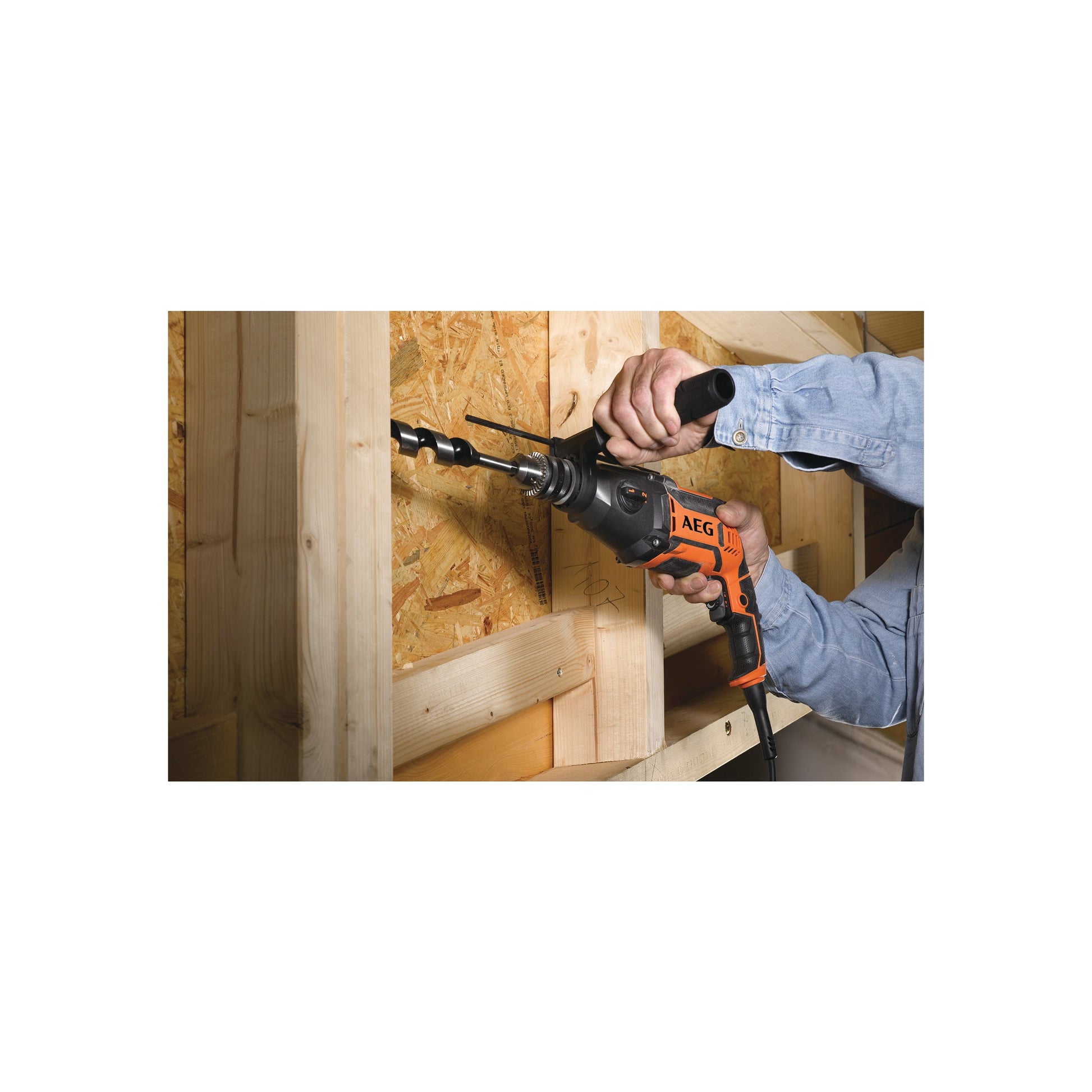 Mașină de găurit cu percuție AEG Mașină de găurit cu percuție cu 2 viteze, SB2E-850 R, 4935447360