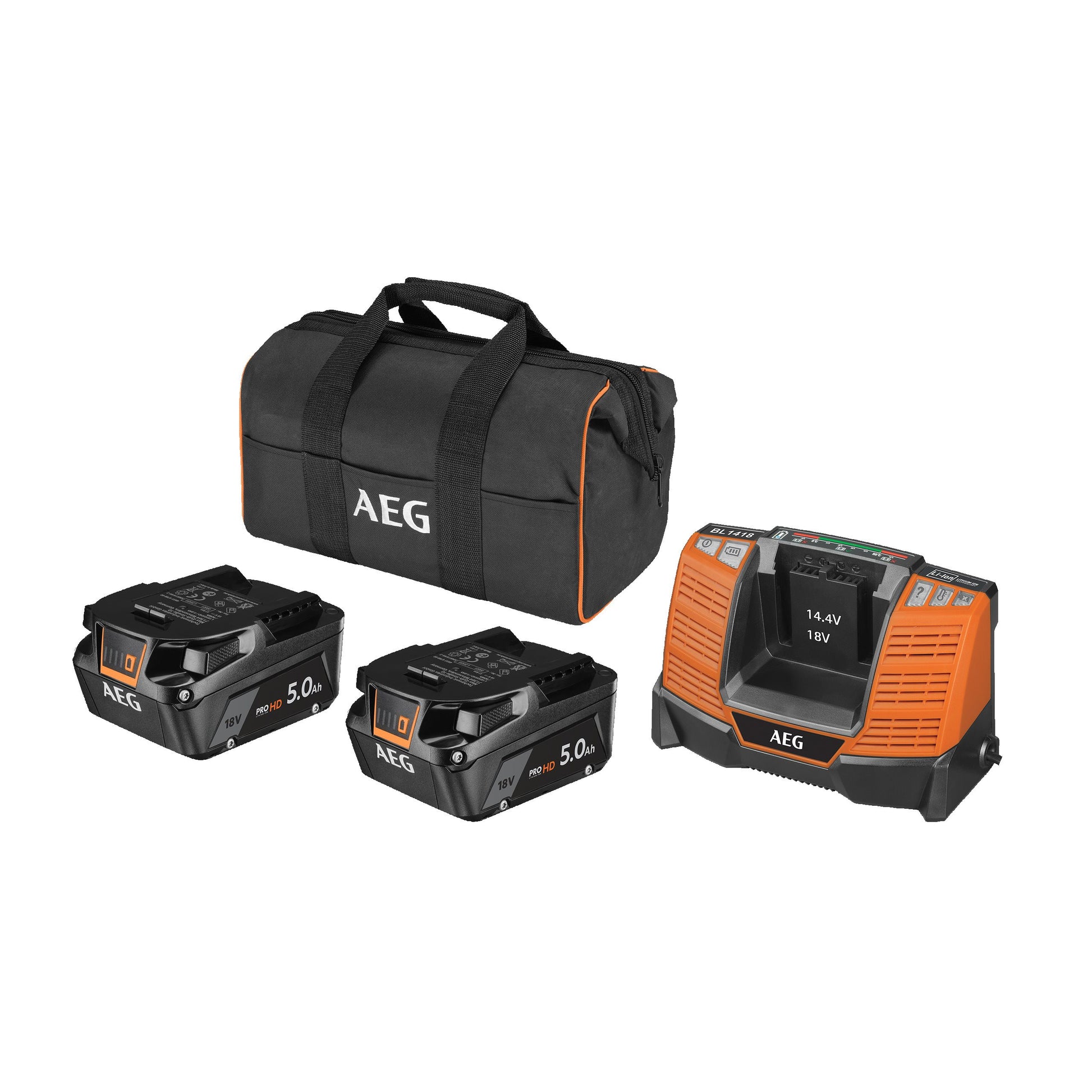 Set acumulatori și încărcător AEG SET LL1850SHD, SETLL1850SHD, 4935478945