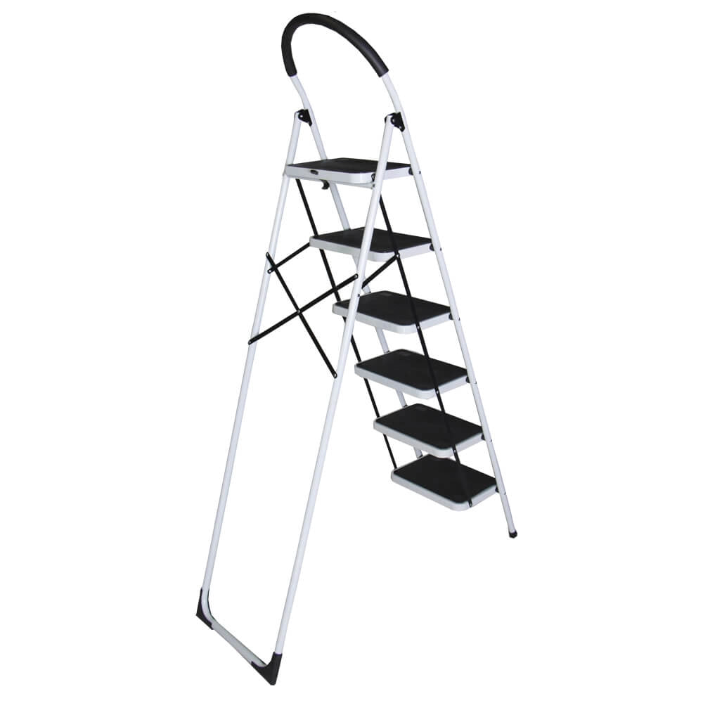 Scara otel BISONTE STR0206 6 trepte, inaltime maxima 145 cm pentru interior