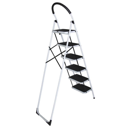Scara otel BISONTE STR0206 6 trepte, inaltime maxima 145 cm pentru interior