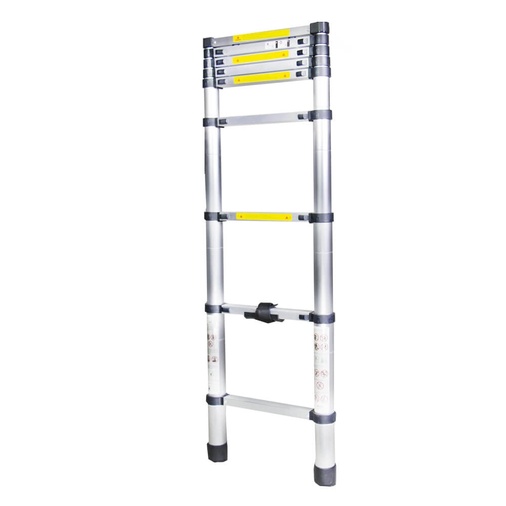 Scara telescopica aluminiu BISONTE STR1026 9 trepte, inaltime maxima 2.6 m