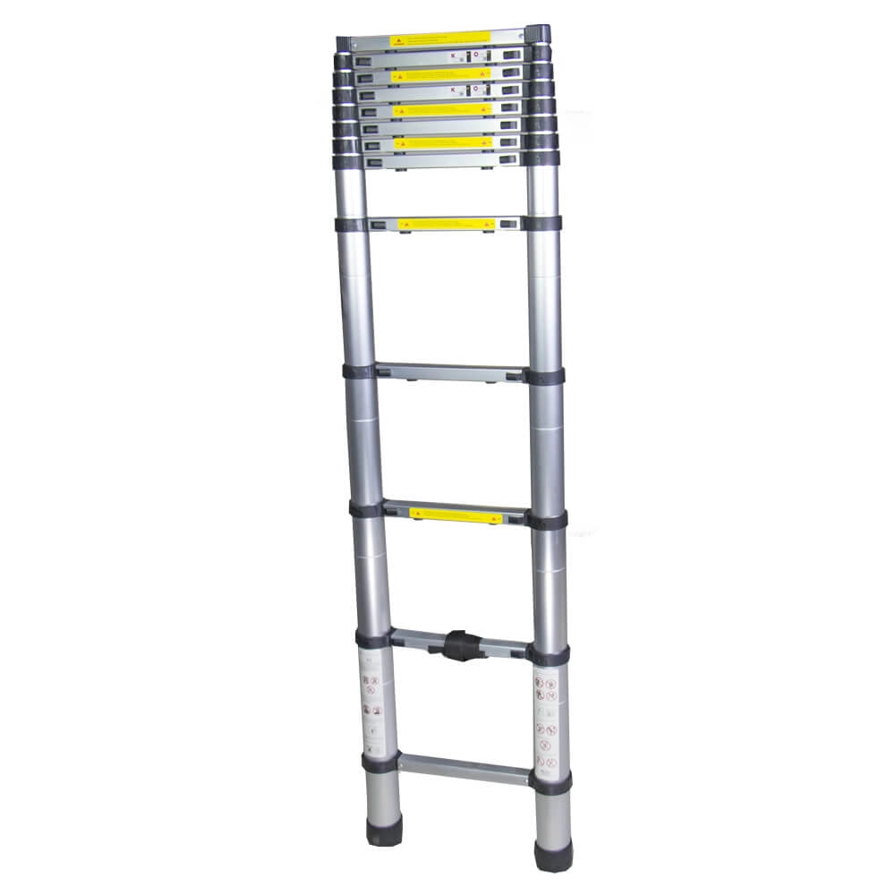 Scara telescopica aluminiu BISONTE STR1038 13 trepte inaltime maxima 3.80 m