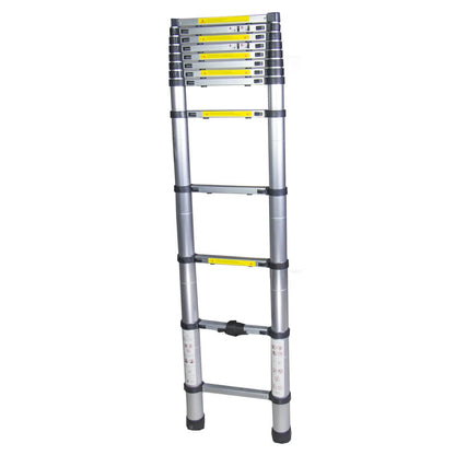 Scara telescopica aluminiu BISONTE STR1038 13 trepte inaltime maxima 3.80 m