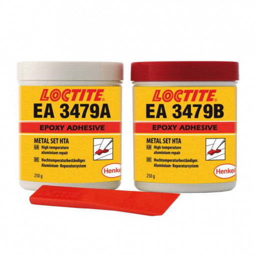 Adeziv epoxidic bicomponent cu aluminiu pt temperaturi ridicate LOCTITE EA 3479, [A&B] 2x250g, 195826