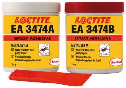 Adeziv epoxidic bicomponent cu minerale LOCTITE 3474 [A&B] 2x250g, 195891