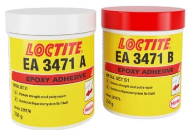Adeziv epoxidic bicomponent, gri, LOCTITE 3471 [A&B] 2x250g, 229176