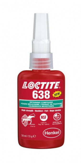 Adeziv fixare asambrari cilindrice coaxiale LOCTITE 638, 50 ml, 1803358