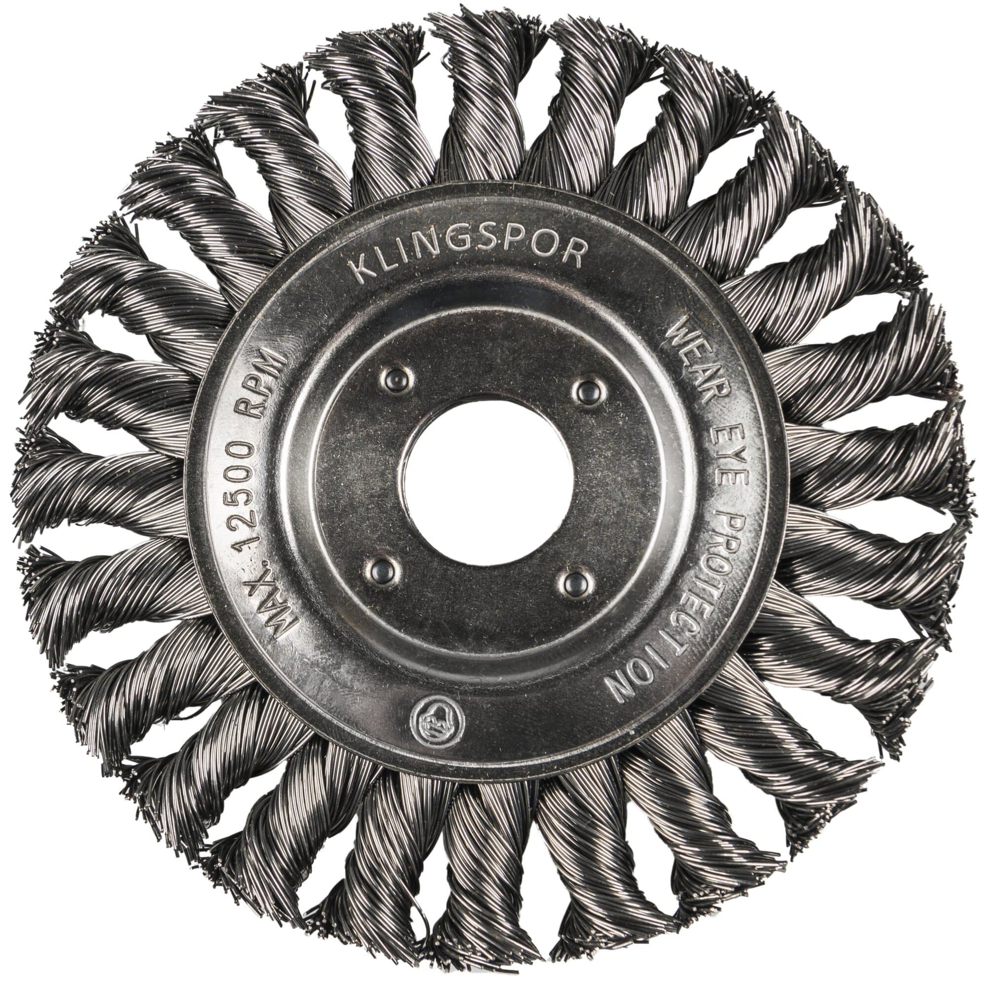 Perie sarma, circulara, cu alezaj, pentru otel / inox, BR 600 Z, diametru 125 x 14 x 22 mm