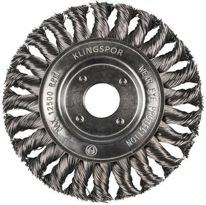 Perie sarma, circulara, cu alezaj, pentru otel / inox, BR 600 Z, diametru 125 x 14 x 22 mm