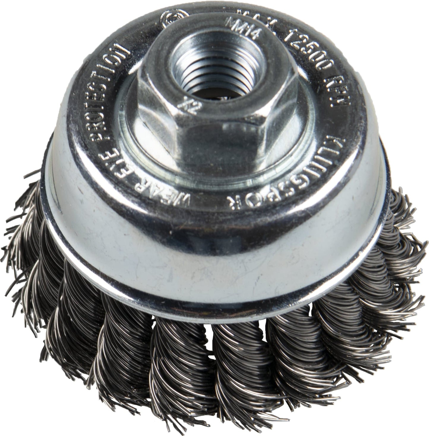 Perie cupa, cu alezaj, pentru otel / inox, BT 600 Z, diametru 65 x 14 x 22 mm