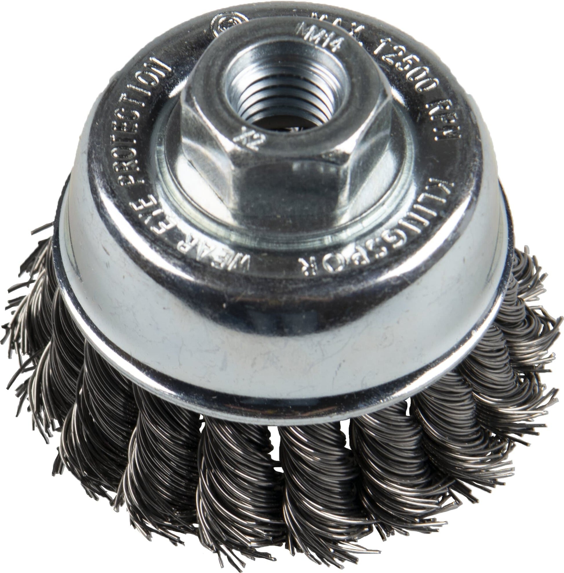Perie cupa, cu alezaj, pentru otel / inox, BT 600 Z, diametru 65 x 14 x 22 mm