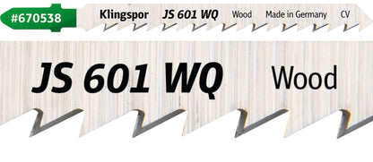 Panza pentru fierastrau vertical / pendular, pentru lemn de esenta moale / OSB / MDF, JS601WQ, 115 x 8 mm, set 5 bucati