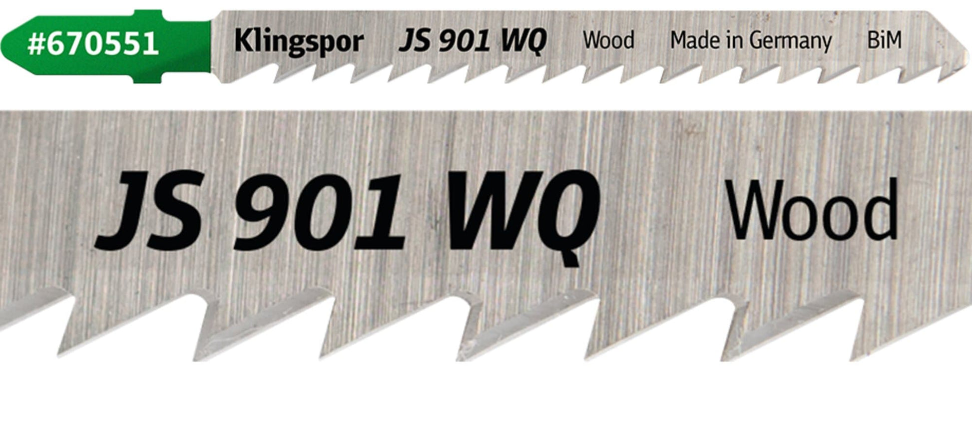 Panza pentru fierastrau vertical / pendular, pentru lemn de esenta tare / placaj / OSB, JS901WQ, 100 x 8 mm, set 5 bucati