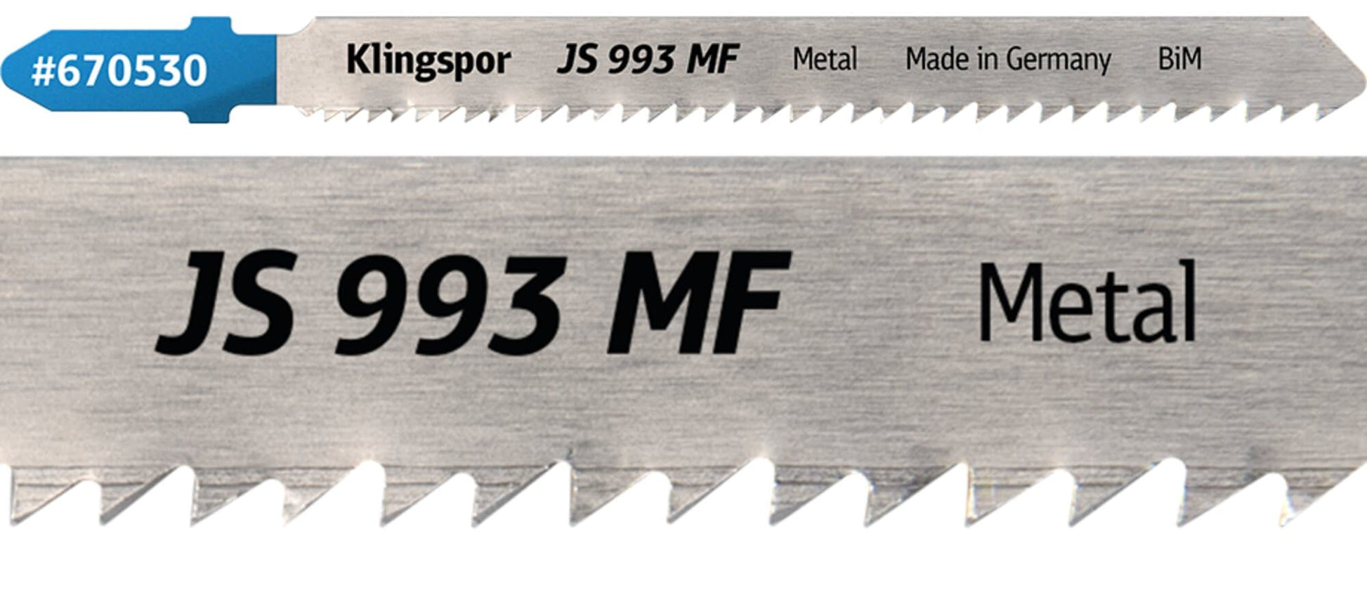 Panza pentru fierastrau vertical / pendular, pentru tabla / otel / inox / metale neferoase / aluminiu, JS 993 MF, 100 x 8 mm, set 5 bucati