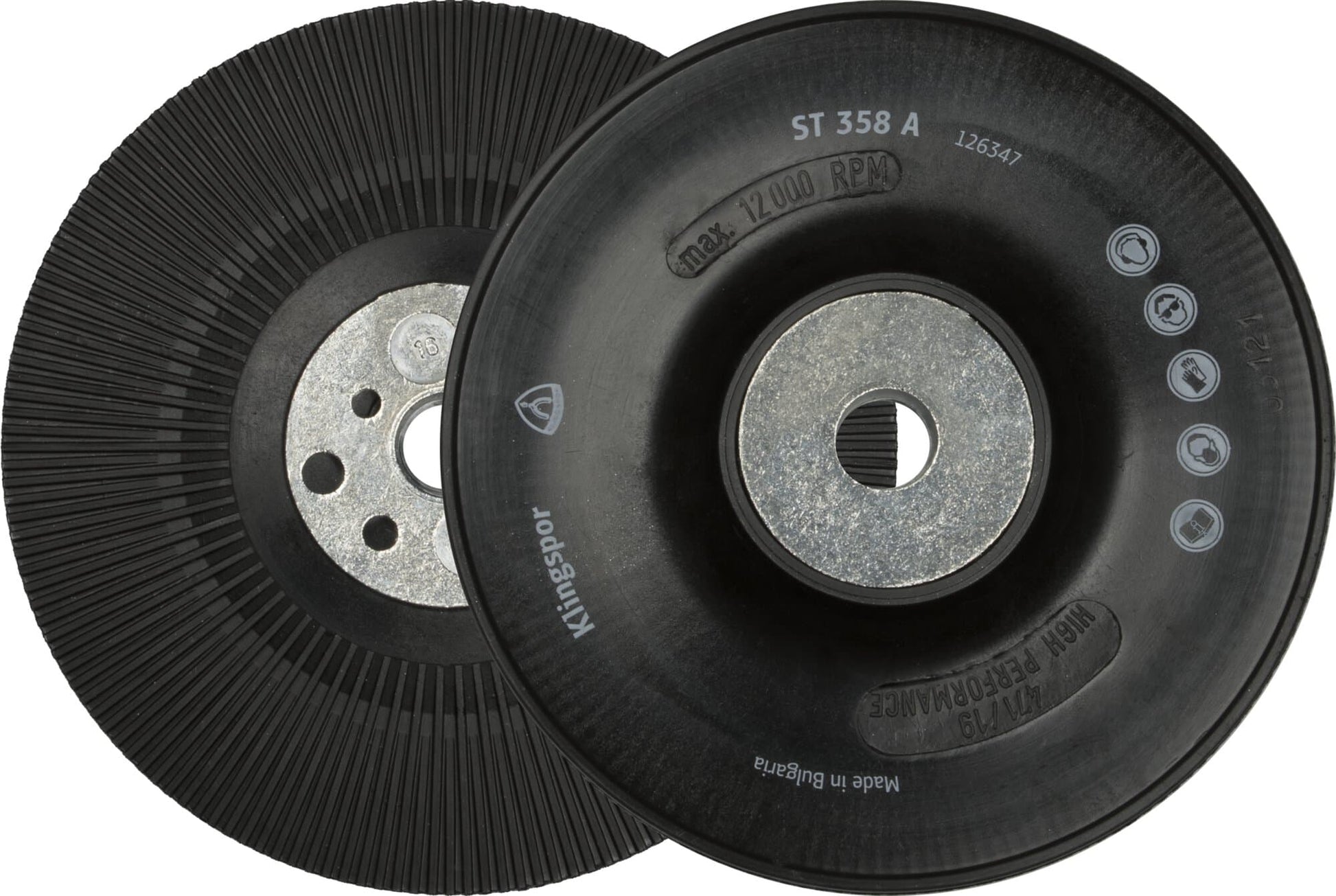 Suport pentru disc abraziv, pentru polizor unghiular, ST358A, 125 mm